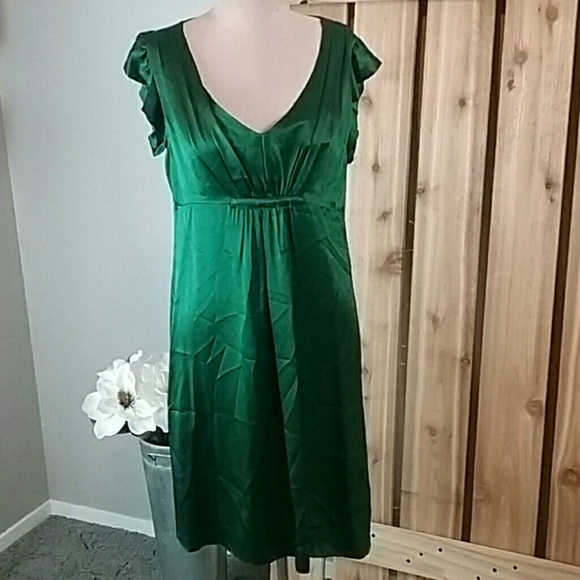 Betsey Johnson Dresses & Skirts - Betsey Johnson Green Silk Dress Vintage